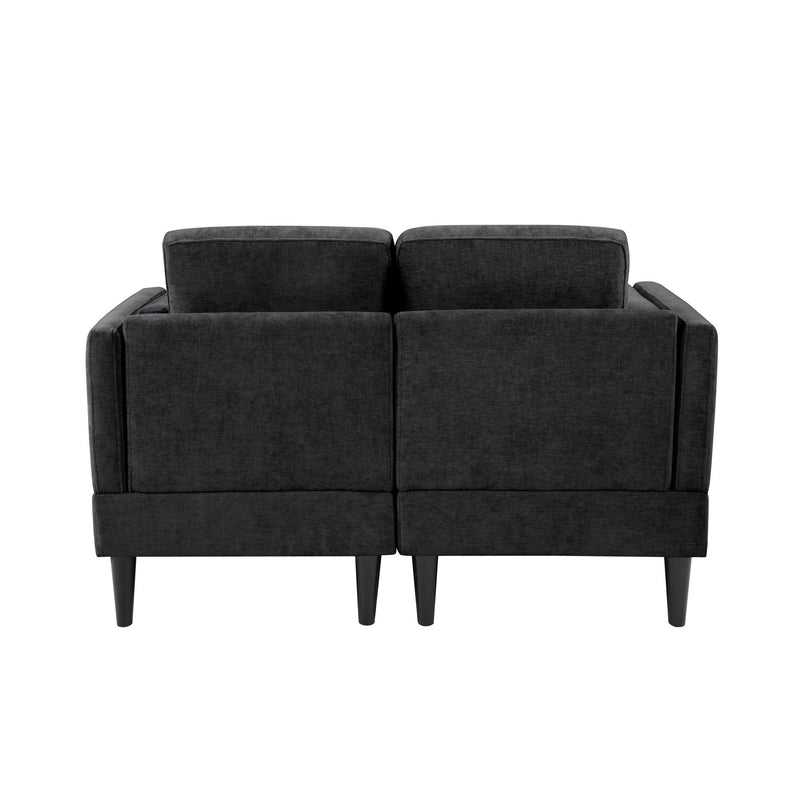 Modern Chaise Lounge With Dual Layer Armrests