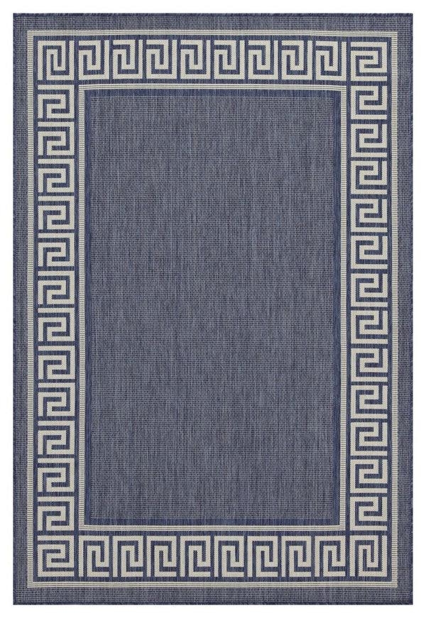 Sunshine - 5'3" X 7'3" Polypropylene Indoor, Outdoor Area Rug - Blue