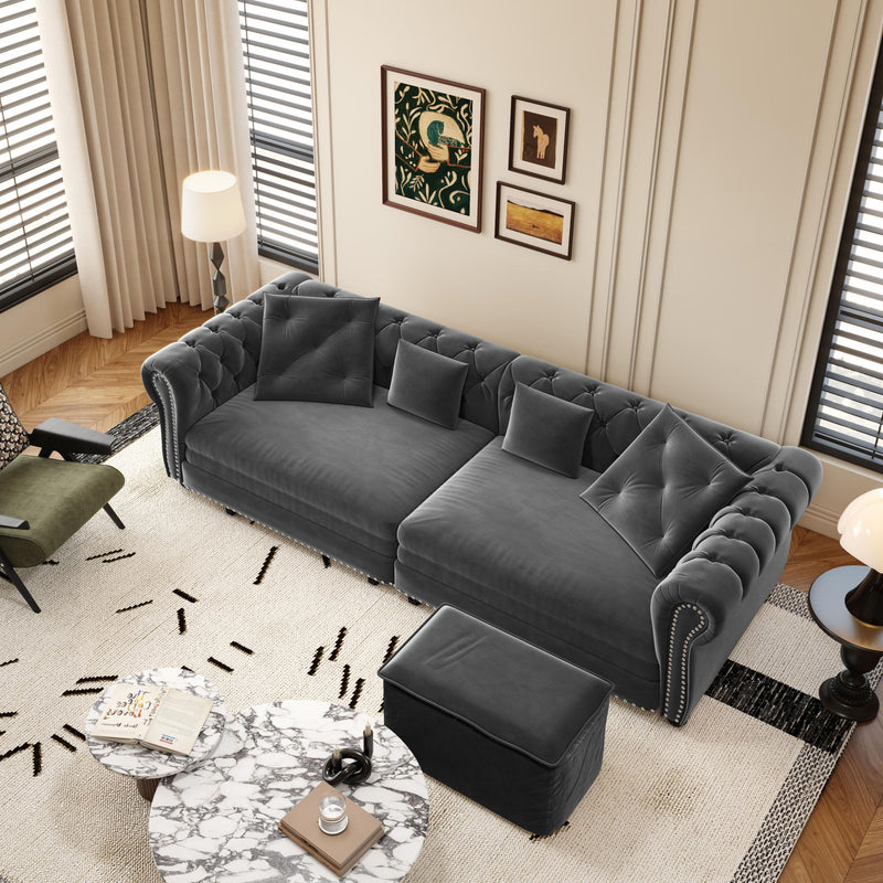3 In 1 Pull Out Convertible Sleeper Sofa Bed