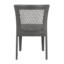 Farley - Stacking Sidechair (Set of 2) With Open Backrests - Gray