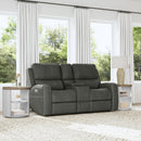 Linden - Power Reclining Loveseat With Console & Power Headrests & Lumbar
