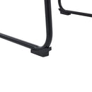 Vintage Style Armless Industrial Counter Stool With Metal Legs And Footrest For Kitchen Island, Cafe, Pub, Bar Counter (Set of 2) - Cream / Black