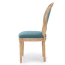 French Country Inspired Dining Chair With Iconic Round Backrest