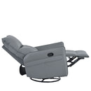 360° Modern Small Rocking Swivel Recliner Chair With Side Pocket
