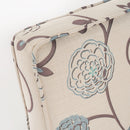 Contemporary Loveseat With Upholstered Fabric And Birch Wood Legs