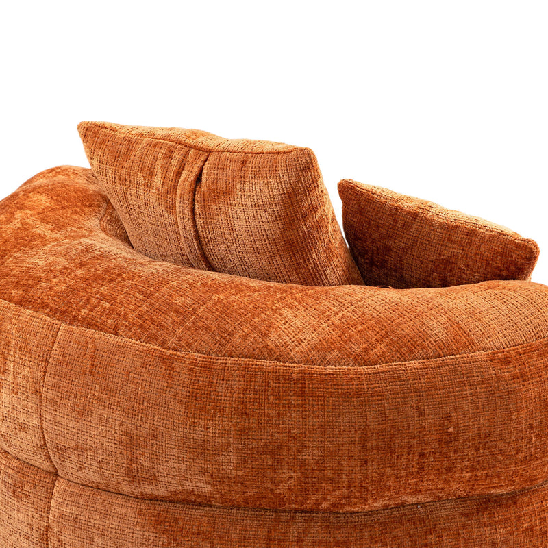 Lazy Sofa High Back Bean Bag Chair Couch With 3 Pillows