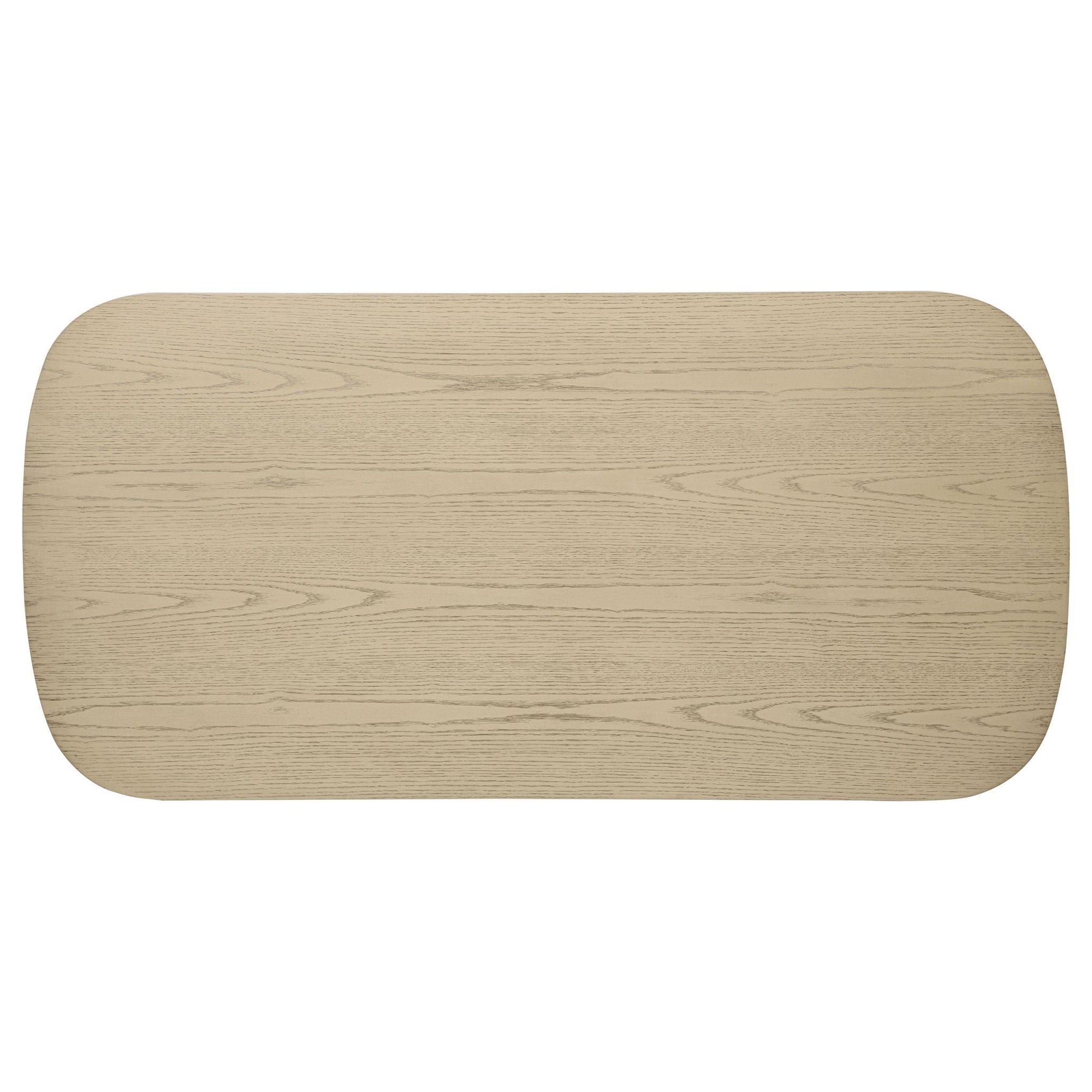 Kailani 2-piece Coastal Coffee and End Table Set Beige Oak - Atlantic Fine Furniture Melbourne FL