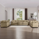 Elegant Corduroy Oversized Sectional Sofa Set With Deep Seats And Flexible Layout