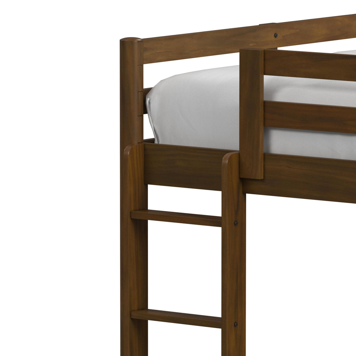 Malibu Full Loft Bed in Walnut by Elements International, view 3