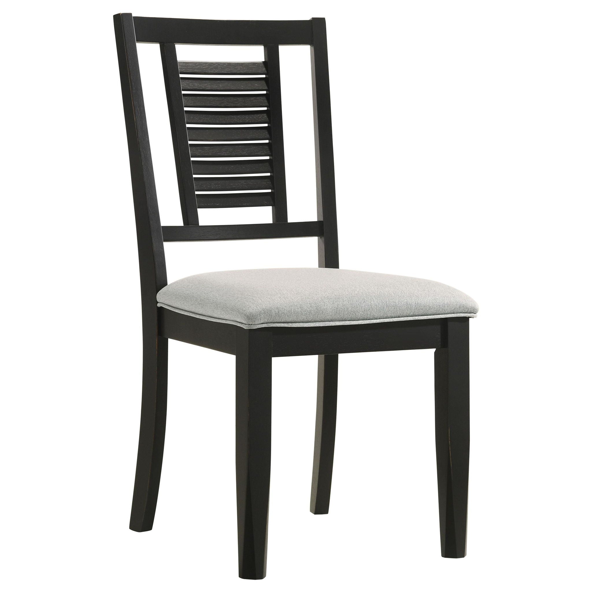 Appleton Wood Dining Side Chair Washed Black (Set of 2) - Atlantic Fine Furniture Melbourne FL