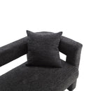 Modern Chenille Loveseat Sofa, Comfy Upholstered 2 Seater