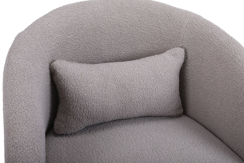 Swivel Accent Chair, Armchair Round Barrel Chair In Fabric For Living Room Bedroom