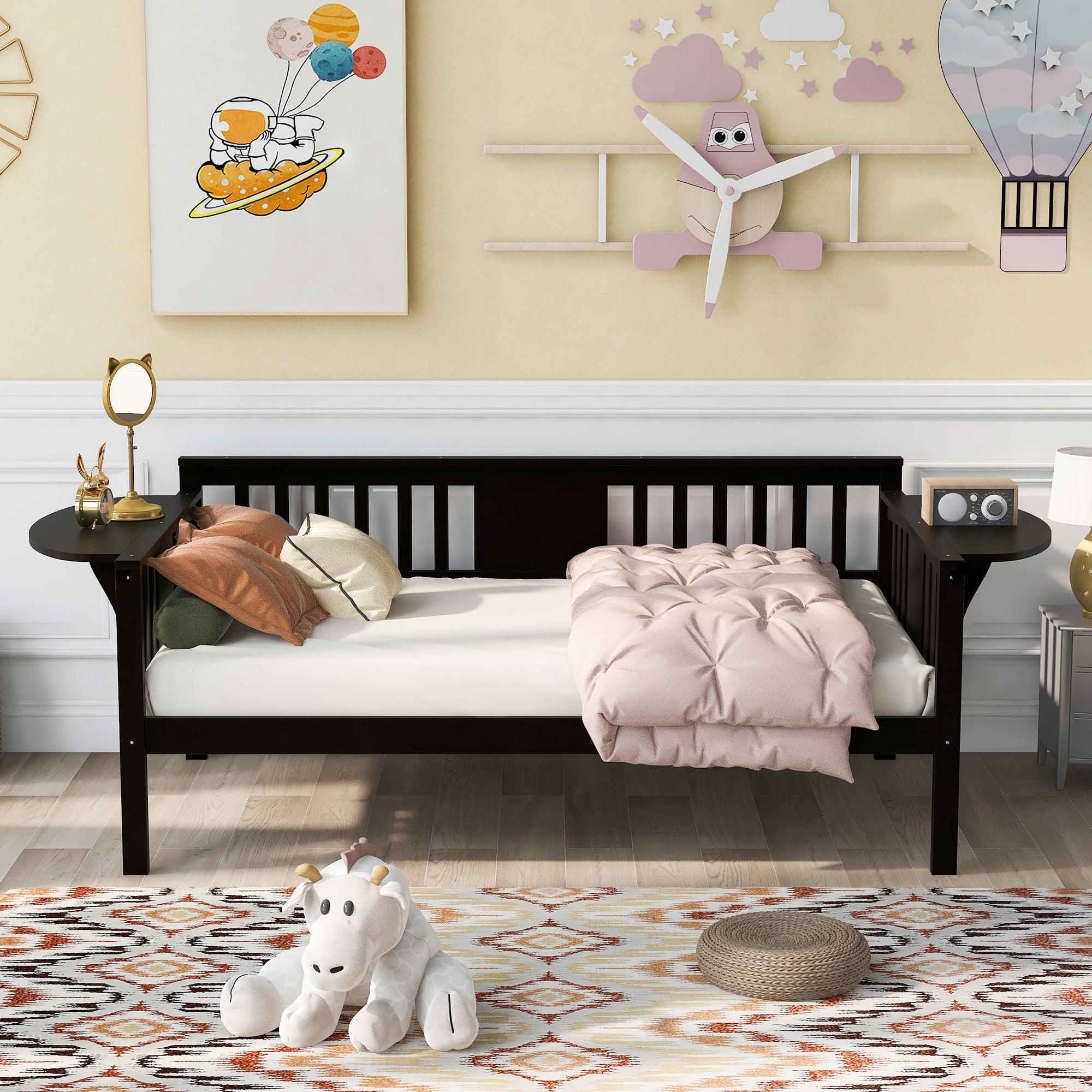 Twin size Daybed, Wood Slat Support, Espresso - Atlantic Fine Furniture Melbourne FL
