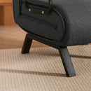 Convertible 5 In 1 Folding Chair Bed With Adjustable Backrest & Pillow Linen