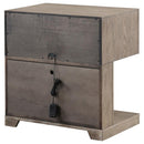Kenora - 1-Drawer Nightstand Bedside Table - Barley Brown