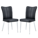 Modern Minimalist Dining Chairs With Metal Legs