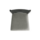 Martin - Counter Side Chair With Gray Fabric (Set of 2) - Black Finish