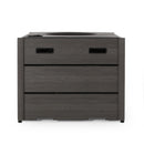 Rustic Style Outdoor Square Propane Fire Pit, 40,000 Btu