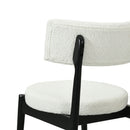 Mid Century Modern Counter Stools, Fabric Upholstered Chairs