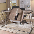 Finis - Desk - Weathered Oak & Chrome - Atlantic Fine Furniture Inc