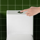Gloss Tornado Flush 1 Piece Toilet With Soft Closing Seat, Water Saving Dual Flush - Gloss White