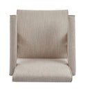 Contemporary Poppy Fabric Dining Armchair With Rubberwood Legs