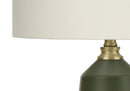 Lighting, Table Lamp, Green Ceramic, Contemporary - Green