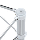 Simple Silver Stainless Steel Folding Table Frame Multifunctional Space Saving Design.Separate Folding Table Legs That Can Be Paired With Various Sizes And Styles Of Tabletops - Silver