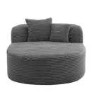 Modern Chaise Lounge Sofa Boneless Couch With Supportive Pillows