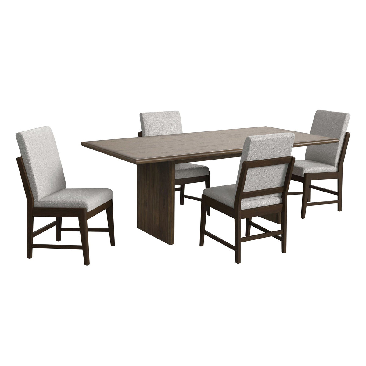 Brisbane Standard Height Dining Set in Dark Brown by Elements International, view 2
