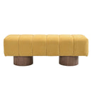 Upholstered Entryway Bench Ottoman