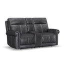 Alexander - Power Reclining Loveseat With Console, Power Headrest & Lumbar