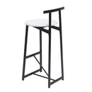 Modern Bar Stools With Backrest For Kitchen (Set of 3)