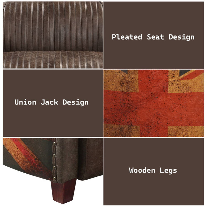 Brancaster - Loveseat - Brown