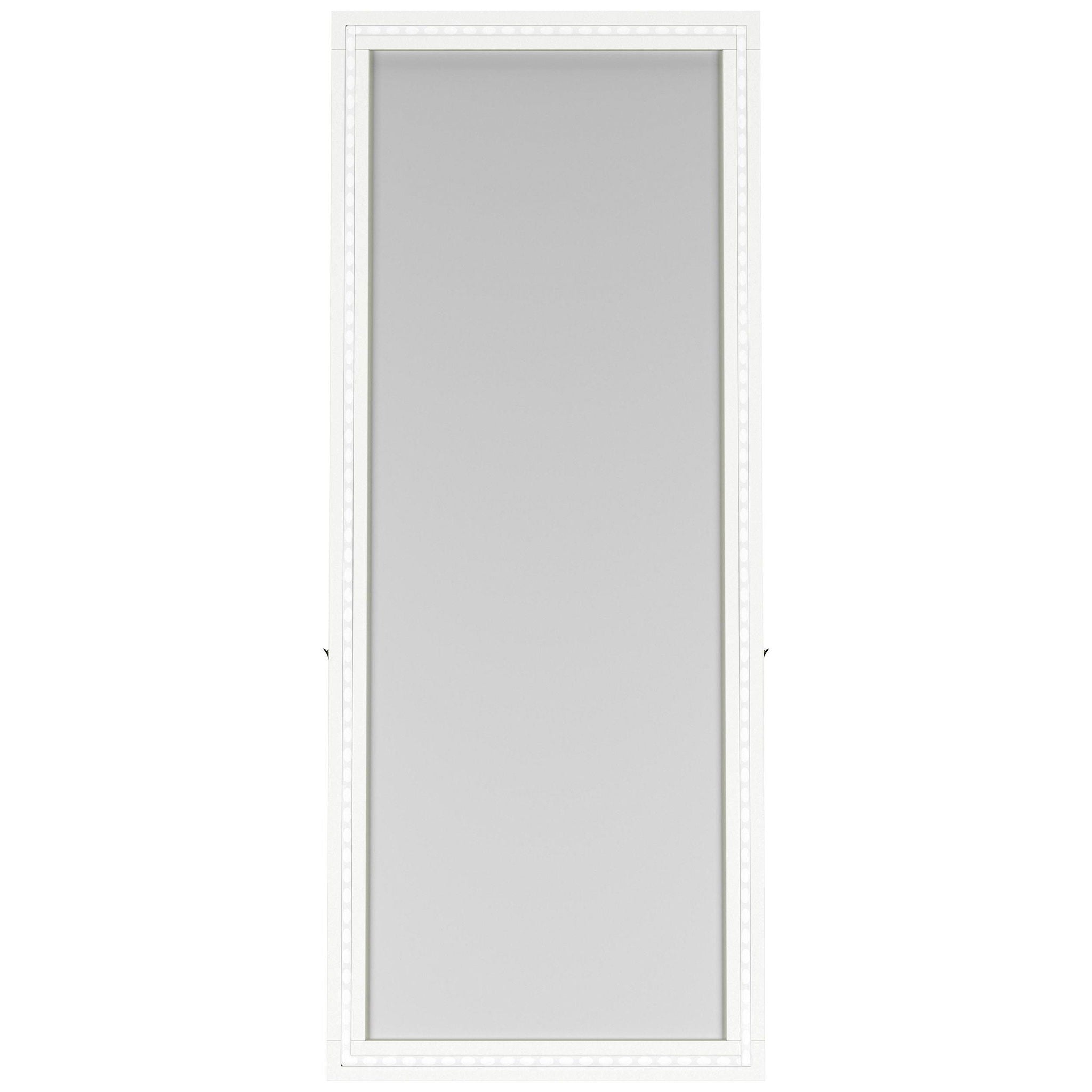 Windrose 28 x 67 Inch Tempered LED Standing Mirror White
