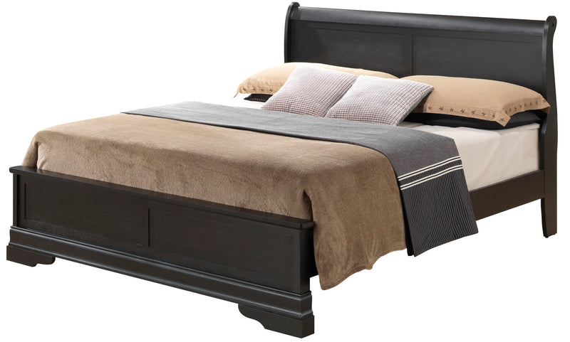 Sleigh Bed With Low Footboard