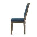 Traditional Style Dining Chair Set With Fabric Upholstery