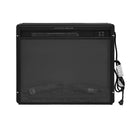 Fireplace TV Stand For Tvs Up To 65", Entertainment Center With 23" Electric Fireplace, Farmhouse TV Stand Industrial Media Console With Sliding Barn Door For Living Room - Dark Gray