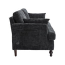 Chenille 2 Seater Sofa With LED Light, USB Charging Port, And Storage Bag