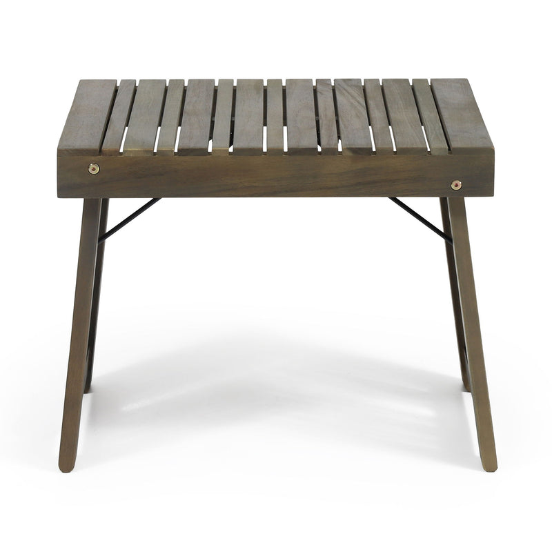 Temptation - Outdoor Foldable Side Table With Slat Design
