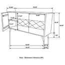 Alyssum - Mango Wood Accent Cabinet