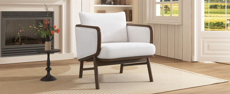Upholstered Accent Armchair For Living Room