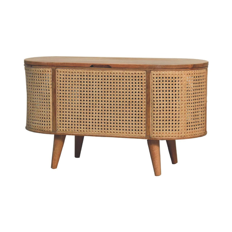 Larrisa - Rounded Lid Up Blanket Box - Oak