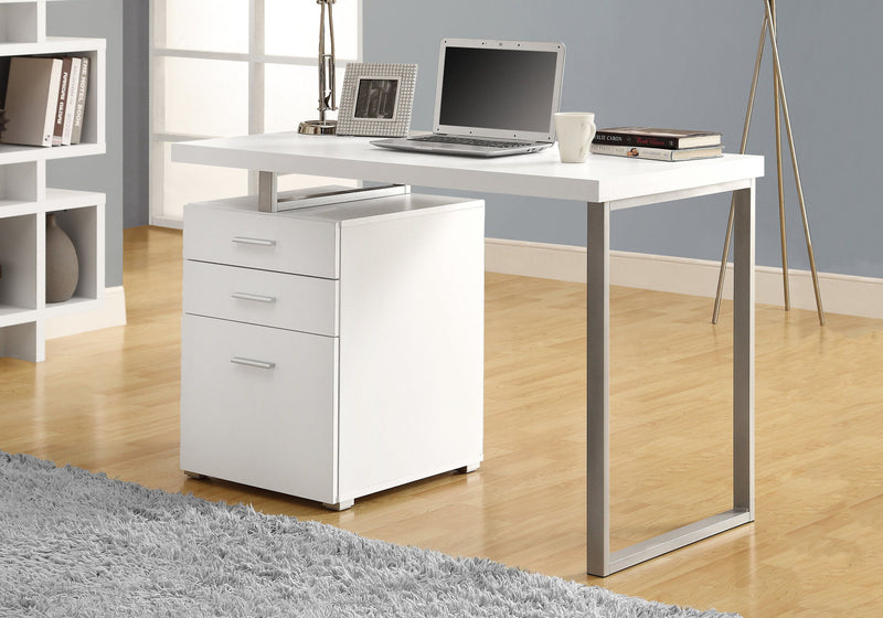 Computer Desk Left Right Set-Up Storage Drawers For Home Office