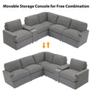Power Recliner Corner Sofa Home Theater Reclining Sofa Sectional Couches With Storage Box, Cup Holders, USB Ports And Power Socket For Living Room