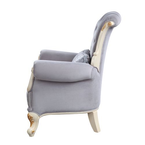 Galelvith - Chair - Gray Fabric - Atlantic Fine Furniture Inc