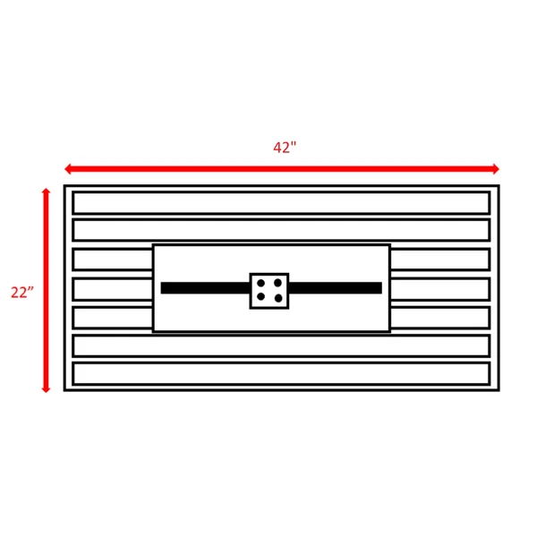 Rectangular Fire Pit With Frame Elegant Design