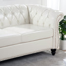Rolled Arm Chesterfield 3 Seater Sofa