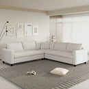 Modern Modular Sectional Oversized Couch Set With Pillows, Minimalist Style Wide Seat Comfy Sofa