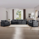 Elegant Corduroy Oversized Sectional Sofa Set With Deep Seats And Flexible Layout